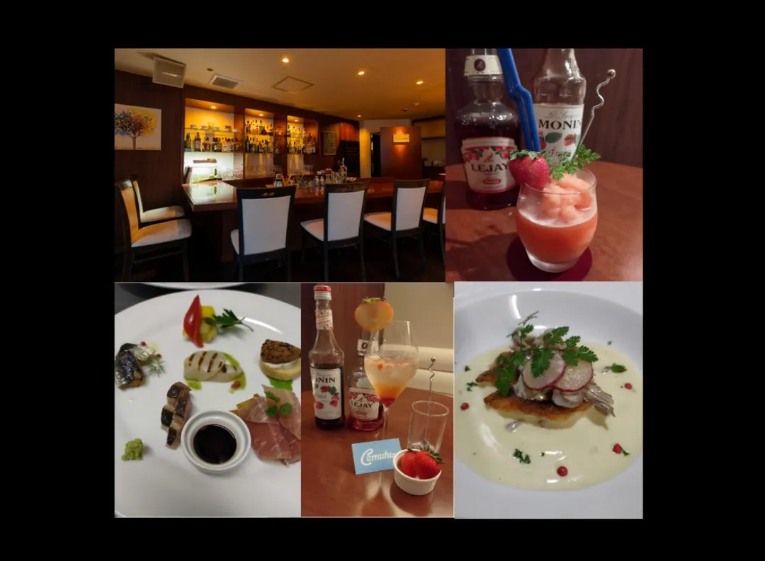 おしゃれな空間で、おしゃれなカクテルやお料理を